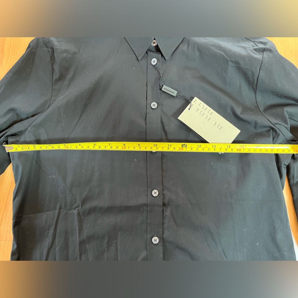 NWT Woman’s Burberry Brit Black Button Down Shirt - Picture 4 of 7